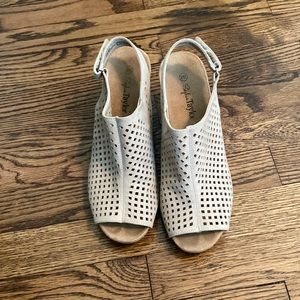 cute brown heels/wedges